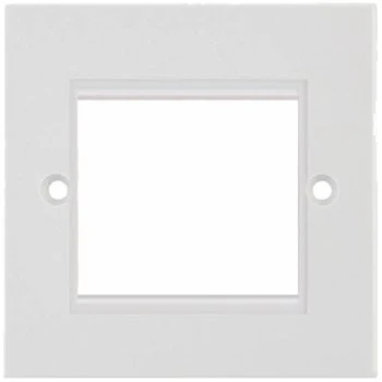 Selectric Square 1 Gang Euro Plate with Twin Aperture