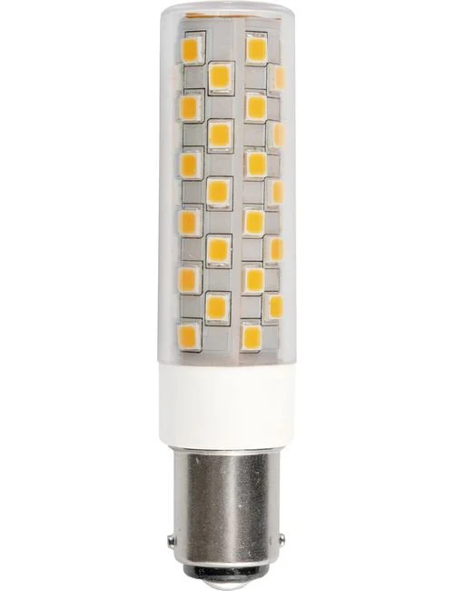 SPL LED Ba15d Tube T18x80mm 230V 840Lm 6W 3000K 830 360° AC/DC Clear Dimmable 3000K Dimmable - L151800830