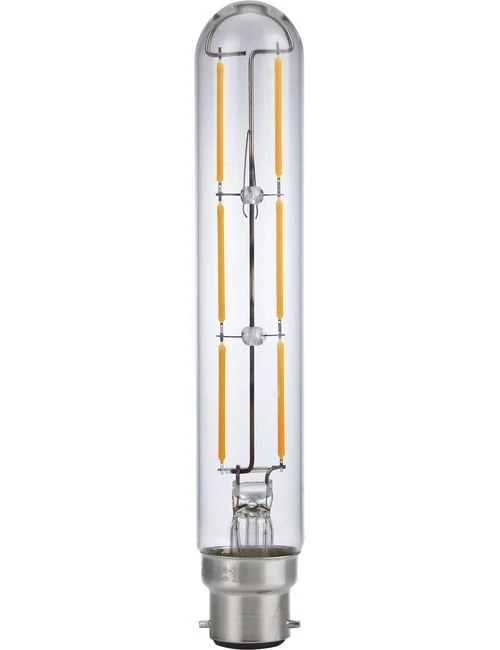 SPL LED Ba22d Filament Colorenta Short T30x171mm 230V 470Lm 5W 2200K 922 360° AC Clear Dim 2200K Dimmable - LX223017109
