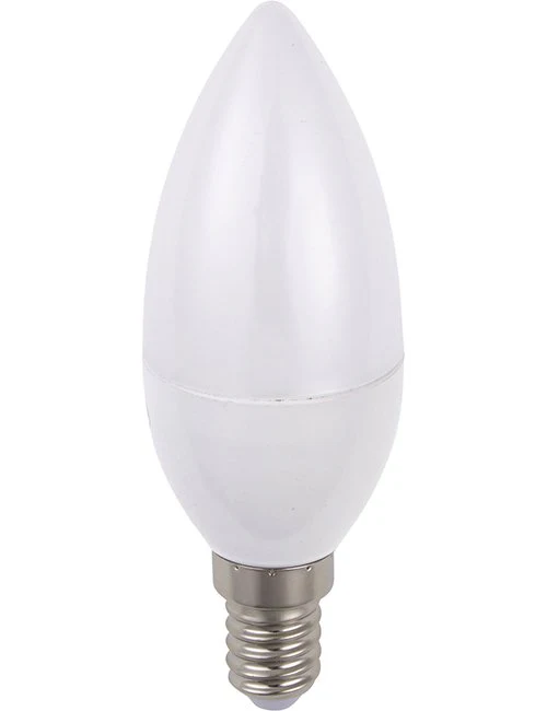 SPL LED E14 Candle C37x100mm 100-240V 270Lm 3W 3000K 830 220° AC/DC Opal Non-Dimmable 3000K Non-Dimmable - LB149125030-1