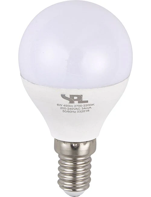 SPL LED E14 DimToWarm Ball G45x78mm 230V 450Lm 6W 2000-2700K 920-927 200° AC Opal Dimmable 2700K Dimmable - L147247001