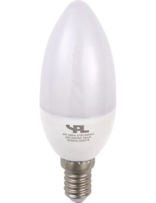 SPL LED E14 DimToWarm Candle C37x105mm 230V 250Lm 4W 2000-2700K 920-927 270° AC Opal Dimmable 2700K Dimmable - L149125001