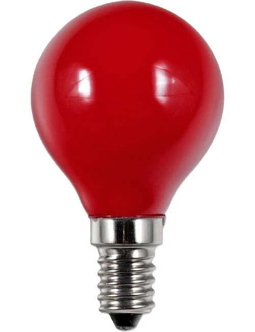 SPL LED E14 Filament Ball G45x75mm 230V 1W 360° AC Red Non-Dimmable K Non-Dimmable - L147215002