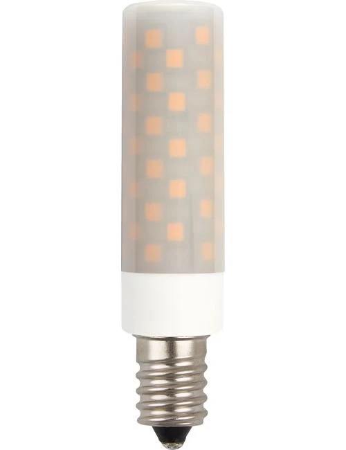 SPL LED E14 Tube T18x80mm 230V 660Lm 6W 3000K 830 360° AC/DC Opal Dimmable 3000K Dimmable - L141801830