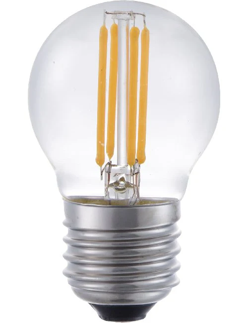 SPL LED E27 Filament Ball G45x75mm 24V 170Lm 4W-AC 3W-DC 2200K 922 360° AC/DC Clear Non-Dimmable 2200K Non-Dimmable - DISCONTINUED