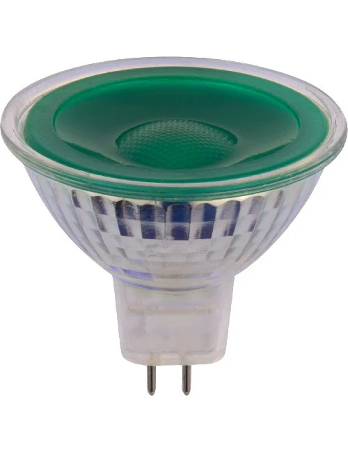 SPL LED GU53 MR16 Glass 50x475mm 12V 5W 38° AC/DC Green Non-Dimmable K Non-Dimmable - L642790593