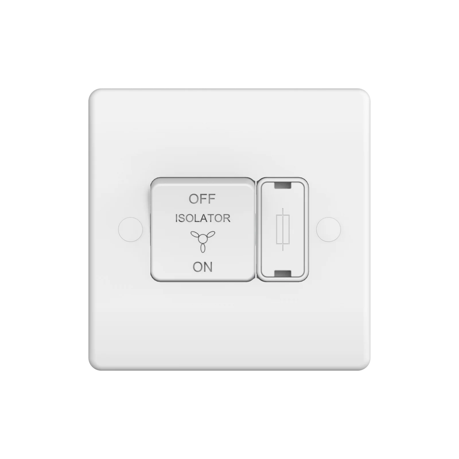 Caradok 10A 3 Pole Fan Isolator Switch with 3A Fuse