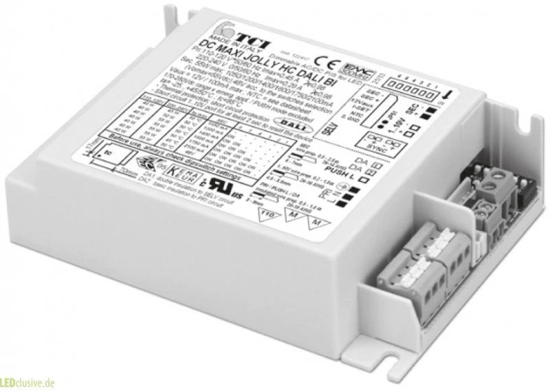 TCI 55w 1050ma MaxiJolly HC BI Dali Dimmable LED Driver (122417)(123417)