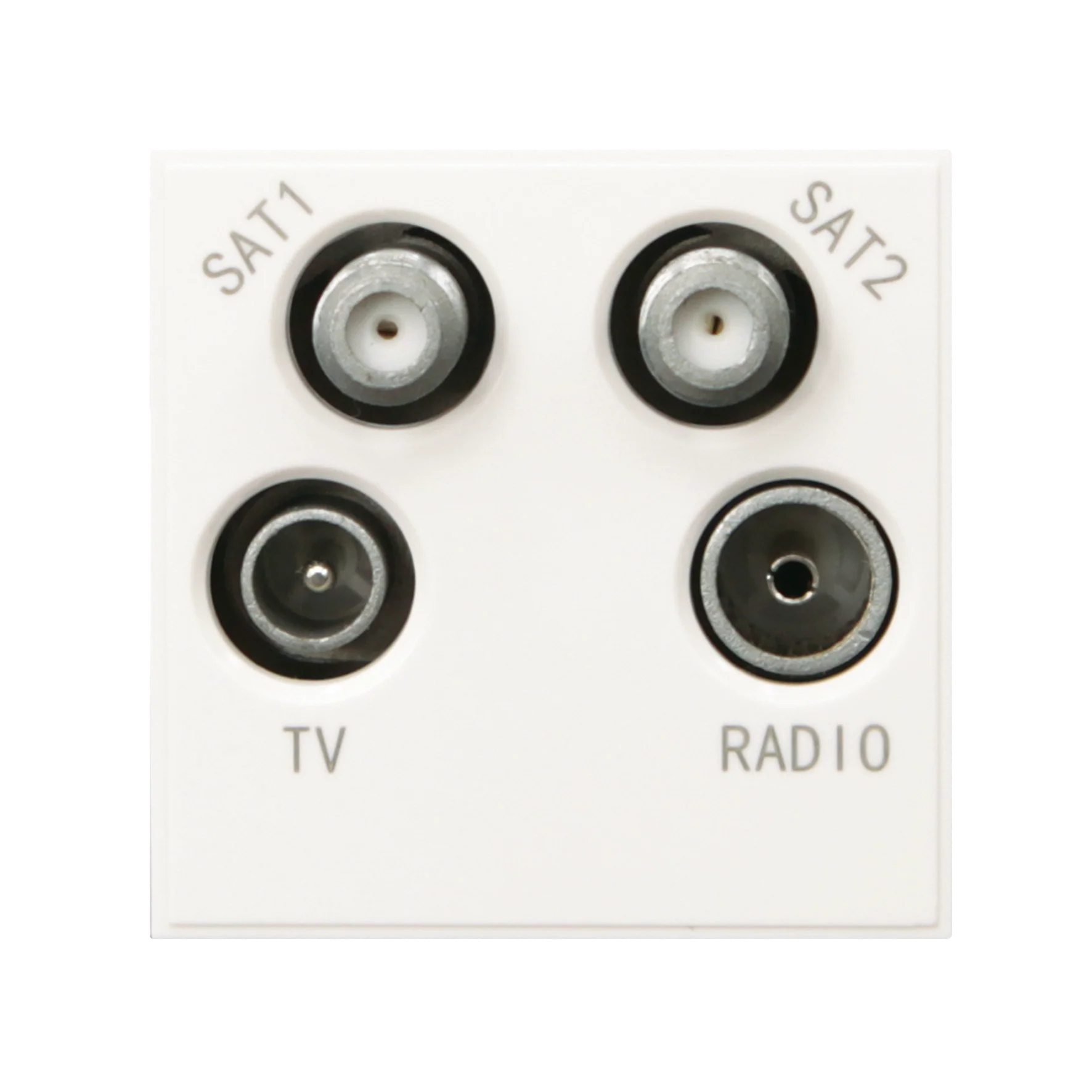 Caradok Satellite1 + Satellite2 + Radio + TV 50x50, White