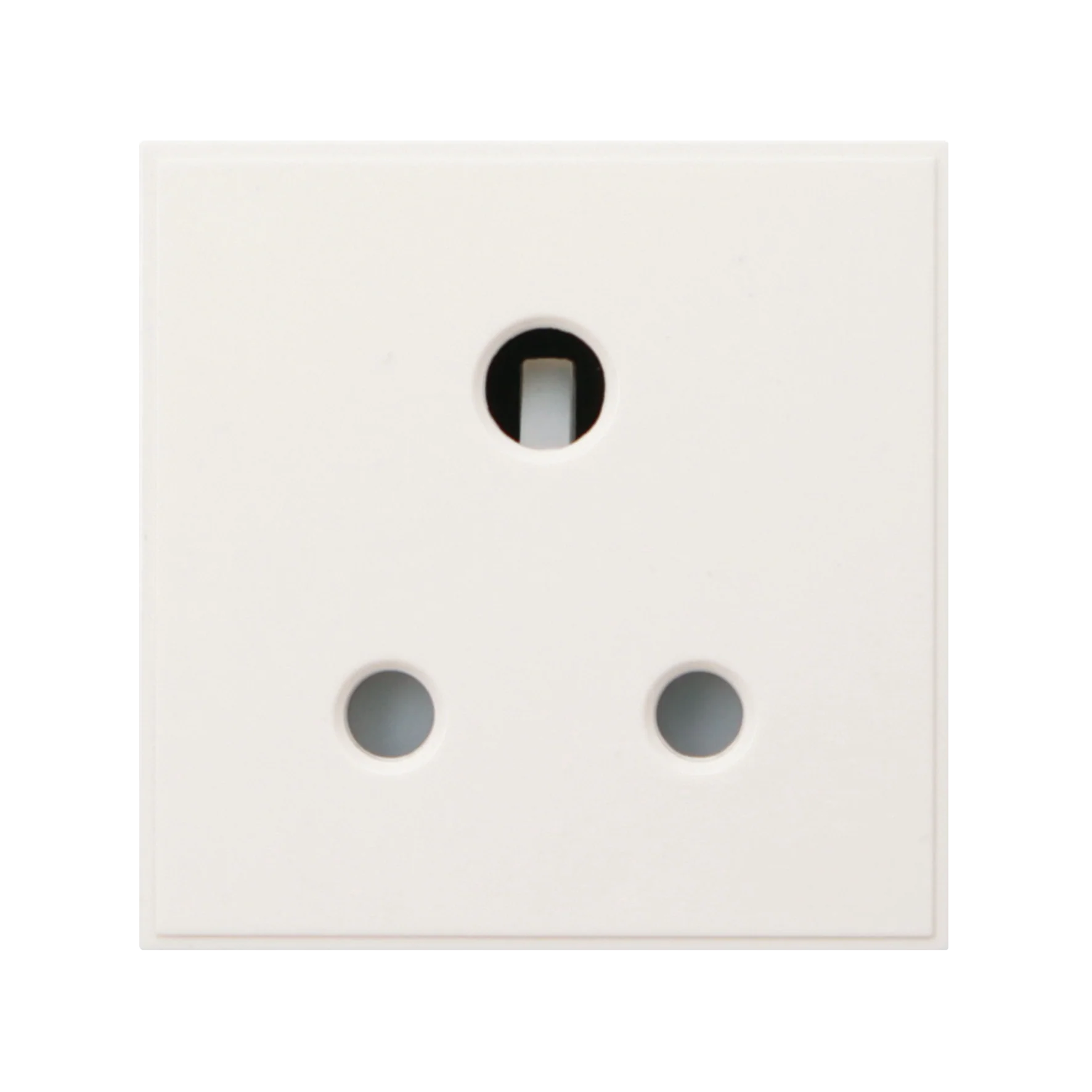 Caradok 5A Socket Round Pin 50x50, White