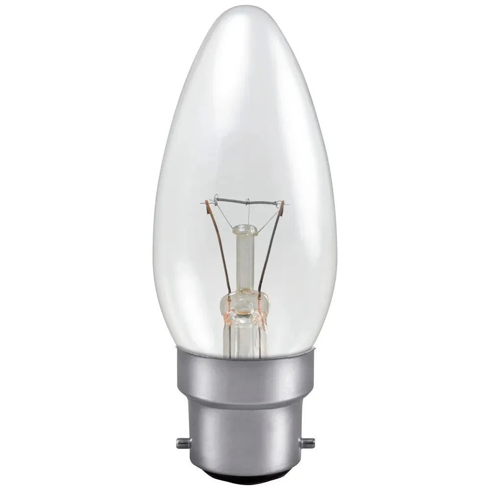 C60BC - 240v 60w Ba22d 35mm Clear
