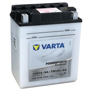 VARTA YB14L-A2 POWERSPORTS FRESHPACK MOTORCYCLE BATTERY 514 011 014 (12N14-3A)