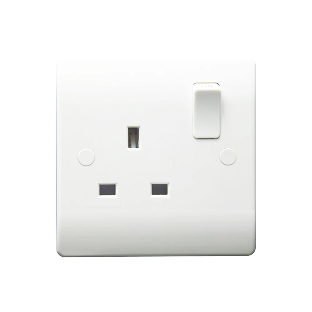 Caradok 1G 13A DP Switched Socket