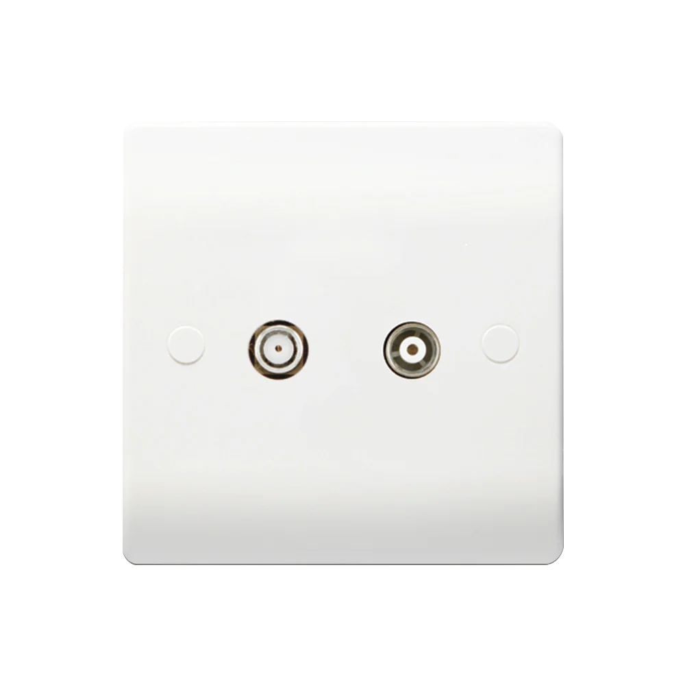 Caradok 1G Satellite Socket + Coax Socket