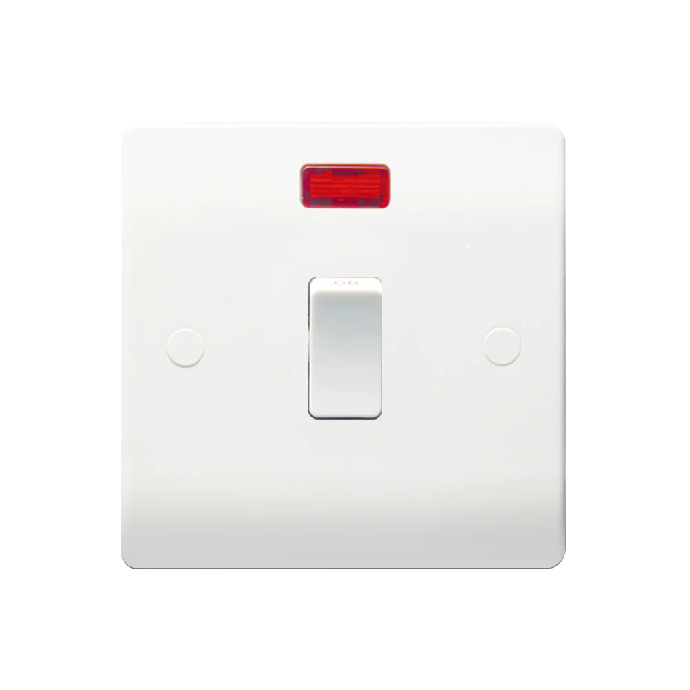 Caradok 20A DP Switch c/w Neon
