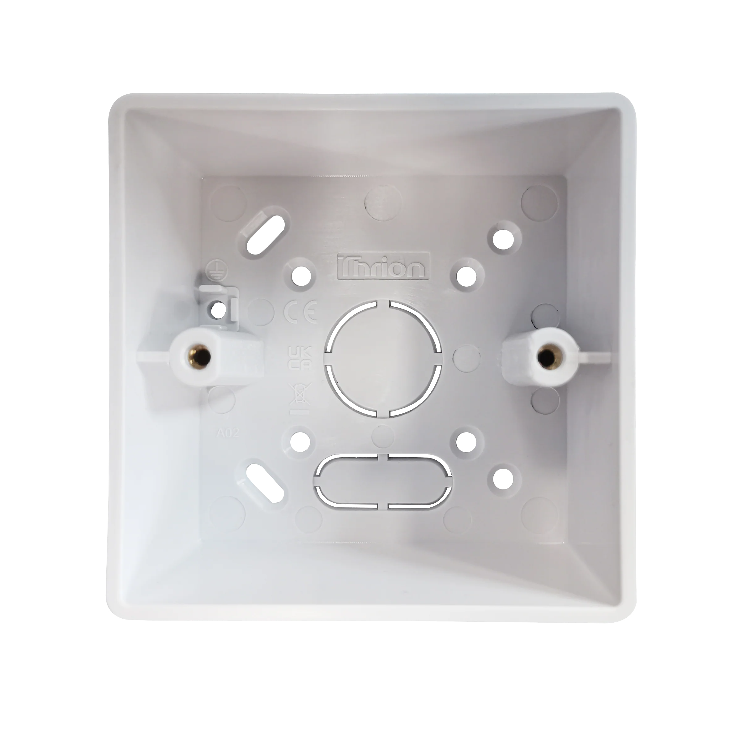 Caradok 1G 44mm PVC Box Plain Sided