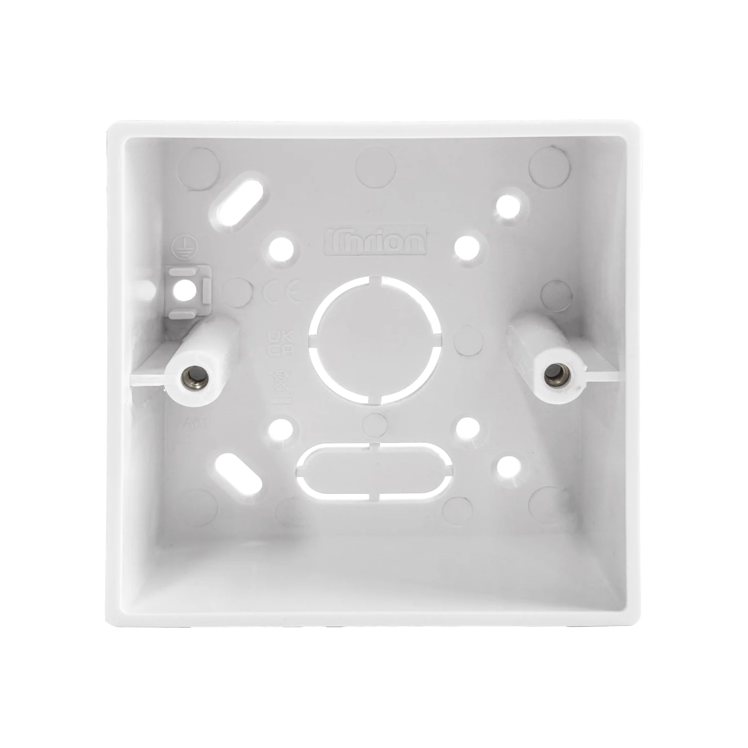 Caradok 1G 44mm PVC Box Plain Sided Squared Edge
