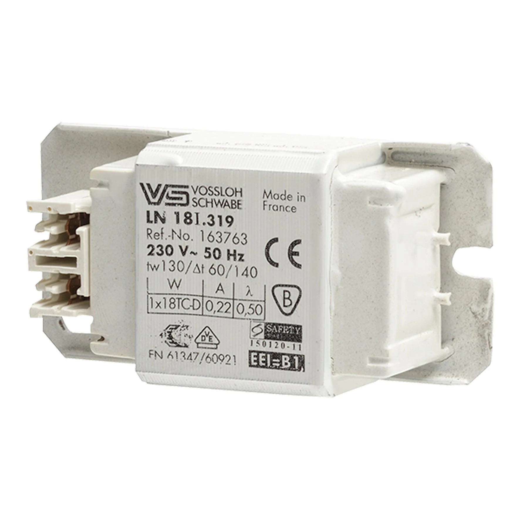 VS 163763 EM Ballast LN18I.319 B1 230V-50Hz 1X18W