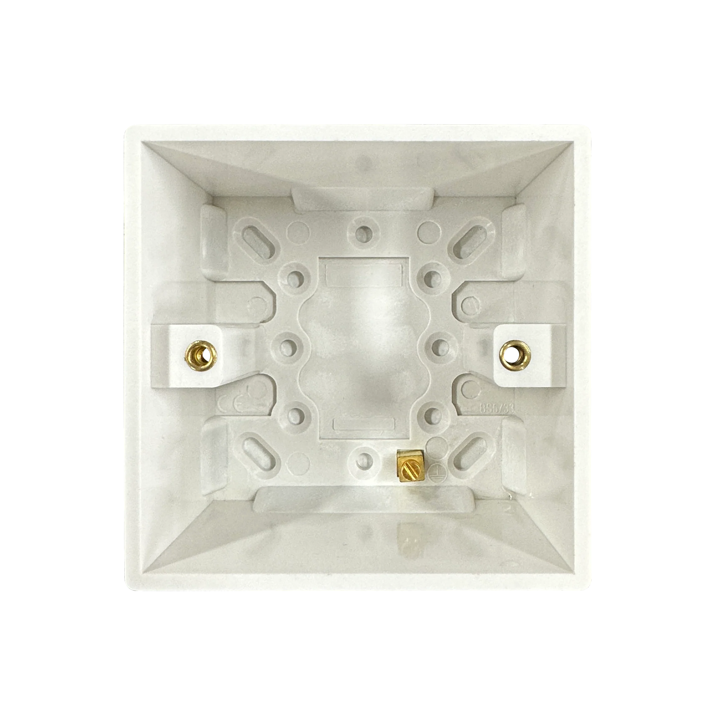 Caradok 1G 35mm White Pattress Squared Edge