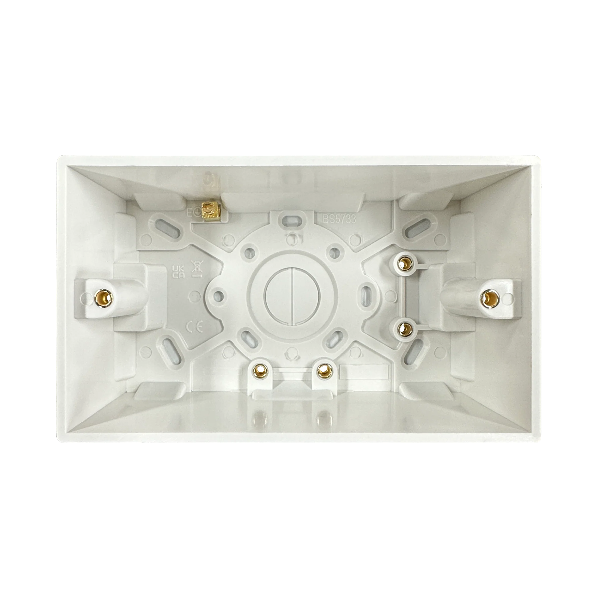 Caradok 2G 47mm White Pattress Squared Edge