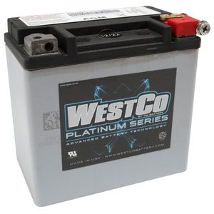 WESTCO WCP14L PLATINUM MOTORCYCLE BATTERY 12V 12AH