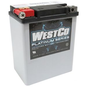 WESTCO WCP15 PLATINUM AGM MOTORCYCLE BATTERY 12V 14AH YB14-A2 (SVR15)
