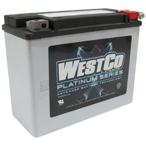 WESTCO WCP18 PLATINUM MOTORCYCLE BATTERY 12V 22AH Y50-N18L-A2 (SVR18)