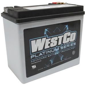 WESTCO WCP20 PLATINUM MOTORCYCLE BATTERY 12V 18AH YB16-B (SVR20)