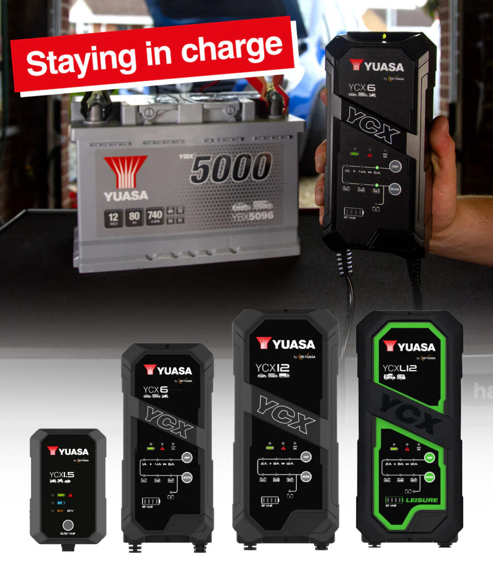 YCX5.0 Yuasa 12v 5.0A 8-Stage Smart Charger, Now a YCX6 - Image 2