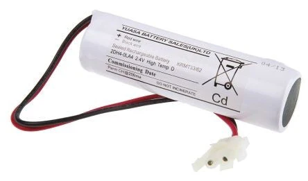 Yuasa 2DH4-0LA4 - Emergency Battery 2 Cell Stick with Leads & Amp