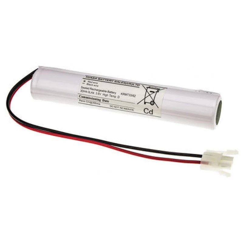 Yuasa 3DH4-0LA4 - Emergency Battery 3 Cell Stick with Leads & Amp