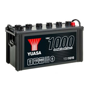 Yuasa Commercial Vehicle 616HD YBX1 SHD Cargo Super Heavy Duty Battery 12V 110Ah YBX1616
