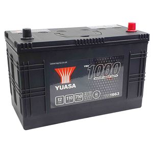 Yuasa Commercial Vehicle 663HD YBX1 SHD CARGO SUPER HEAVY DUTY BATTERY 12V 110AH YBX1663