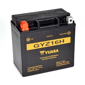 YUASA GYZ16H HIGH PERFORMANCE MF MOTORCYCLE BATTERY