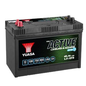 YUASA L31-EFB ACTIVE LEISURE MARINE BATTERY 12V 100AH