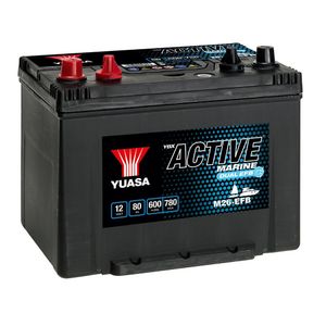 YUASA M26-EFB ACTIVE MARINE BATTERY 12V 80AH