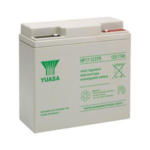 YUASA NP17-12IFR NP-VRLA VALVE REGULATED LEAD ACID BATTERY 12V 17AH