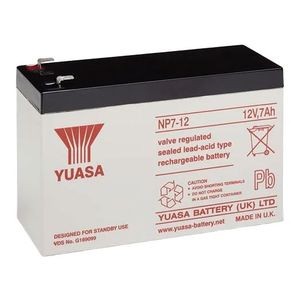 YUASA NP7-12 NP-VRLA VALVE REGULATED LEAD ACID BATTERY 12V 7AH