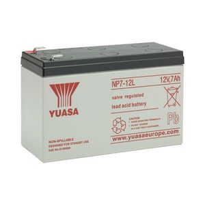 YUASA NP7-12L NP-VRLA VALVE REGULATED LEAD ACID BATTERY 12V 7AH