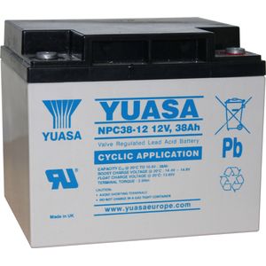 YUASA NPC38-12 NPC-VRLA AGM BATTERY