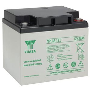 Yuasa NPL38-12 - NPL-VRLA VALVE REGULATED LEAD ACID BATTERY 12V 38AH