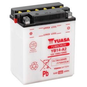 Yuasa YB14-A2 YUMICRON MOTORCYCLE BATTERY