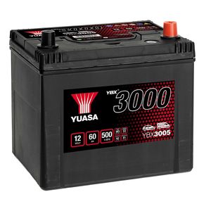 YUASA YBX3005 SMF CAR BATTERY 12V 60AH
