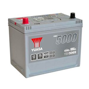 YUASA YBX5069 SILVER HIGH PERFORMANCE CAR BATTERY 12V 75AH HSB072
