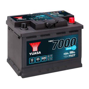 YUASA YBX7027 EFB START STOP CAR BATTERY 12V 65AH
