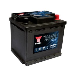 YUASA YBX9012 AGM START STOP CAR BATTERY 12V 50AH