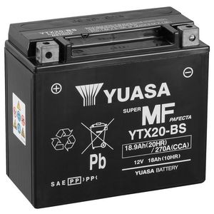 YUASA YTX20-BS MF MOTORCYCLE BATTERY