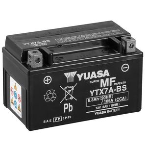 YUASA YTX7A-BS MF MOTORCYCLE BATTERY