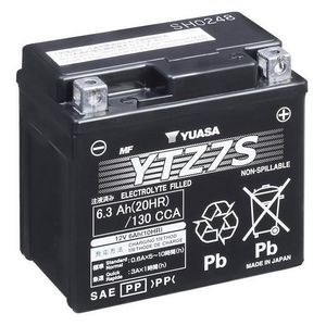 YUASA YTZ7S HIGH PERFORMANCE MF MOTORCYCLE BATTERY