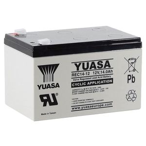 Yuasa/Yucel REC14-12 REC-VRLA CYCLIC AGM BATTERY 12V 14AH